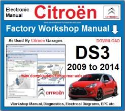 Citroen DS3 Workshop Manual Download